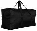 DoYiKe Extra Large Storage Duffle Bag with Zippers and Handles, Black Big Foldable Duffle Bag for Travel-130L