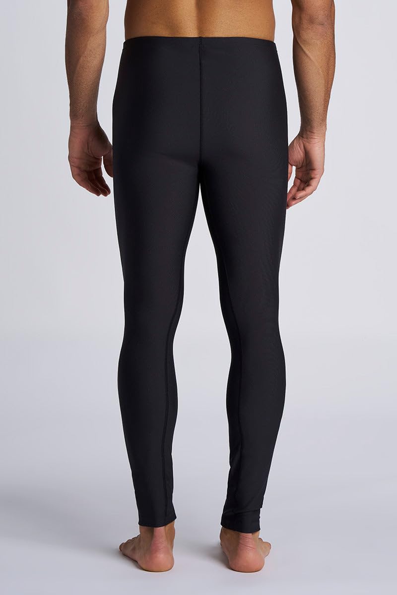 Men's Swim Tights - UPF 50+ Sun Protection - Deep Water in Black