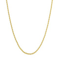 GOLDPAR 14k Yellow Gold Solid Rope Chain 1.5MM Necklace for Women and Men Jewelry with Lobster Clasp - 18"