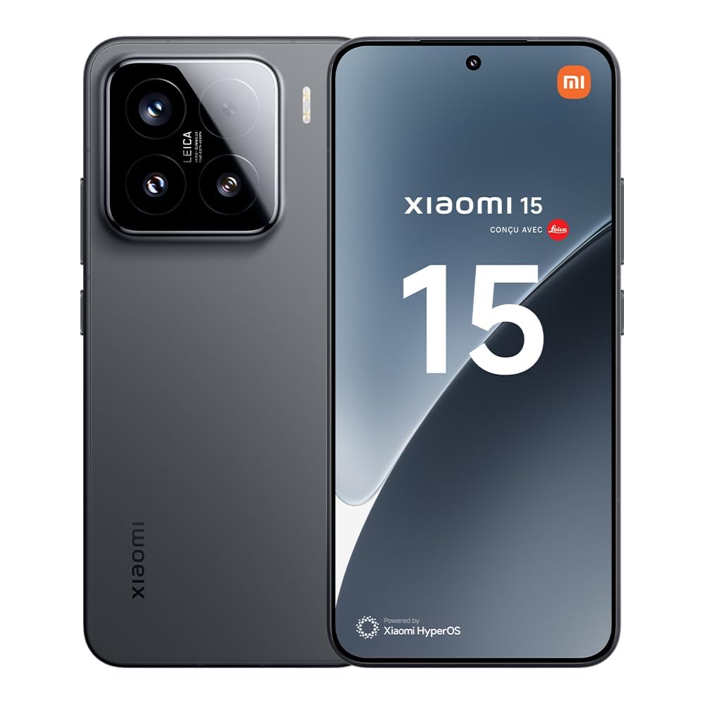 XIAOMI 15 5G Ai (for Tmobile Mint Tello & Global Outside USA) (512GB + 12GB) 50MP Triple Pro Leica Camera 6.36" Dual Sim NFC Model 24129PN74G (Black)
