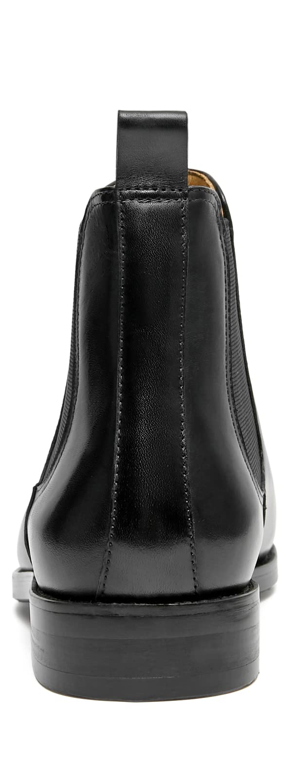 Journey West Mens Chelsea Boots Lace-up Chukka Ankle Boot Leather Dress Boots for Men Black US 8