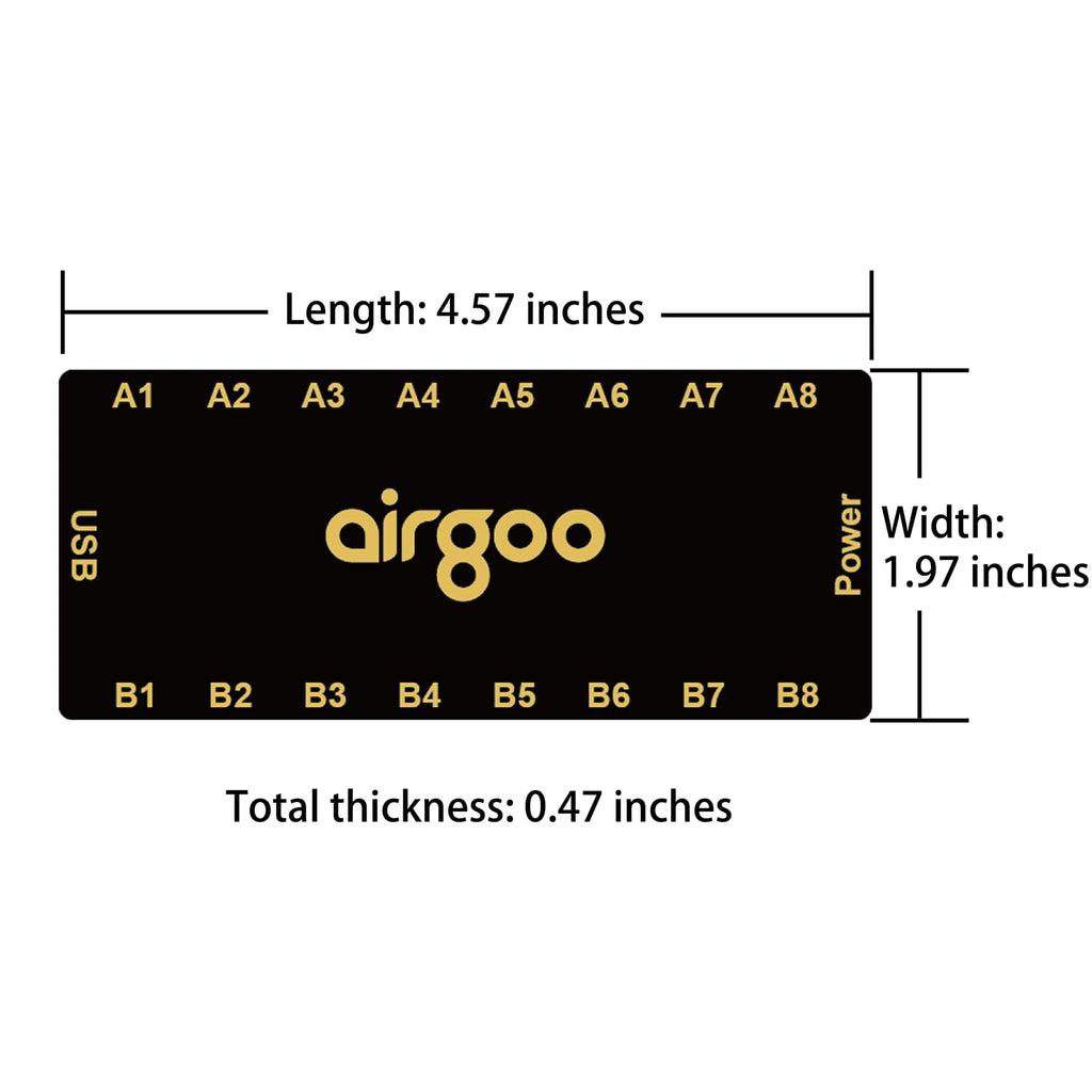 Airgoo Magnetic 16-Port Signal RGB Controller - SATA Powered ARGB Controller PC Lighting Hub, Compatible with SignalRGB & OpenRGB, AG-DRGB16