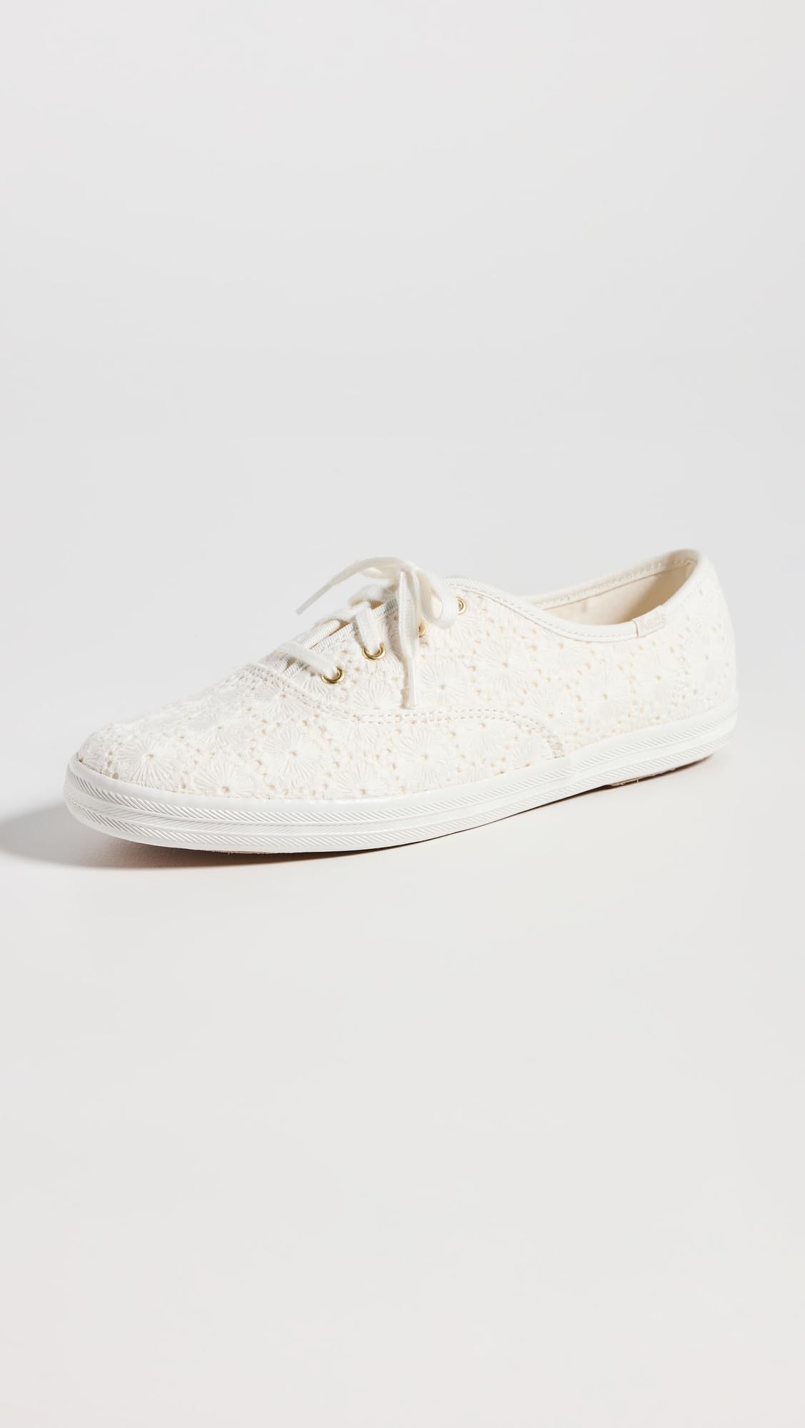 Keds Women's Champion Seasonal Canvas Sneaker, Crochet Cream, 6.5