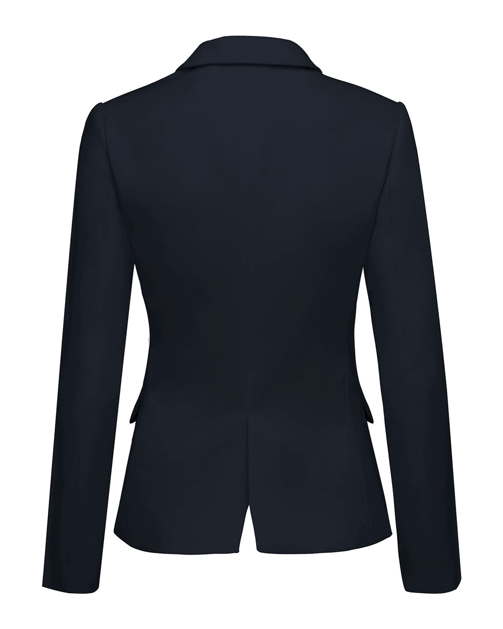 LookbookStore Blazer Jackets for Women Casual Blazers for Women Fashion 2026 Navy Blue Jacket Suit Notched Lapel Work Office Blazer Jacket 2026 Office Clothes Size Medium Size 8 10