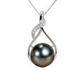 NONNYL Gifts for Women Wife-Tahitian-Black-Pearl-Necklace-Gift for Wife Wedding Birthday Anniversary Jewelry-Mom Girlfriend Her Mothers Day Gifts for Mom Women Valentines Christmas Day