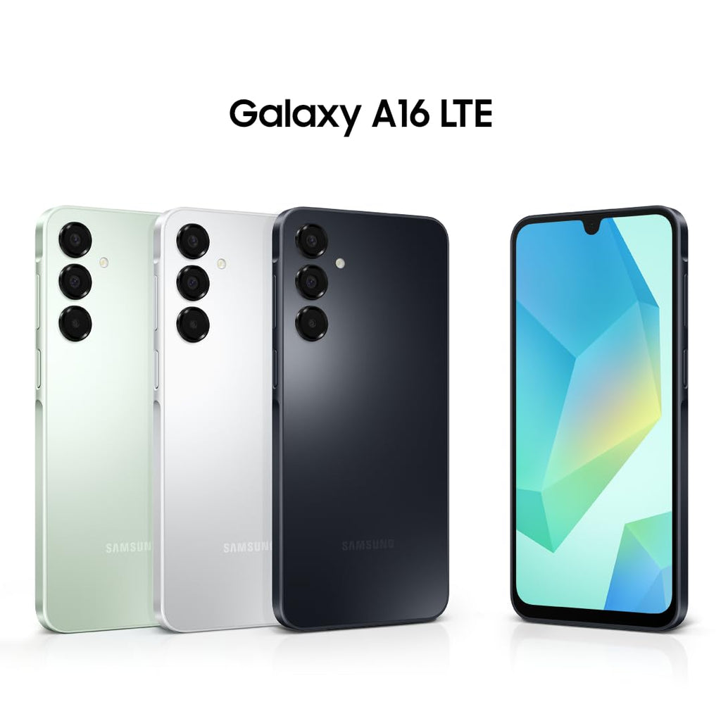 SAMSUNG Galaxy A16 4G Dual SIM (128GB, 2025) 6.7" 90Hz AMOLED, Splash Resistant, 8Core, 50MP Camera (Factory Unlocked International Model for GSM, Global) A165M/DS (25W Fast Charger Bundle, Black)