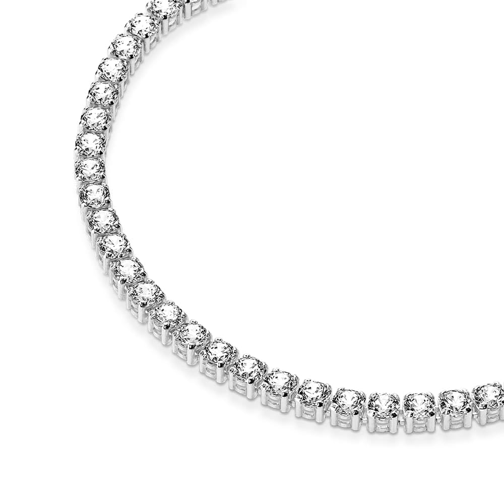 PANDORA Sparkling Tennis Bracelet - Sterling Silver & Cubic Zirconia Bracelet for Women Timeless Collection - Gift for Her - 18 cm, No Gift Box