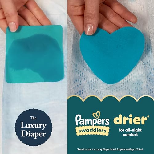 Pampers Swaddlers Disposable Baby Diapers Size 1, 198 Count with Sensitive Water Based Baby Wipes 4X Pop-Top Packs (336 Count)