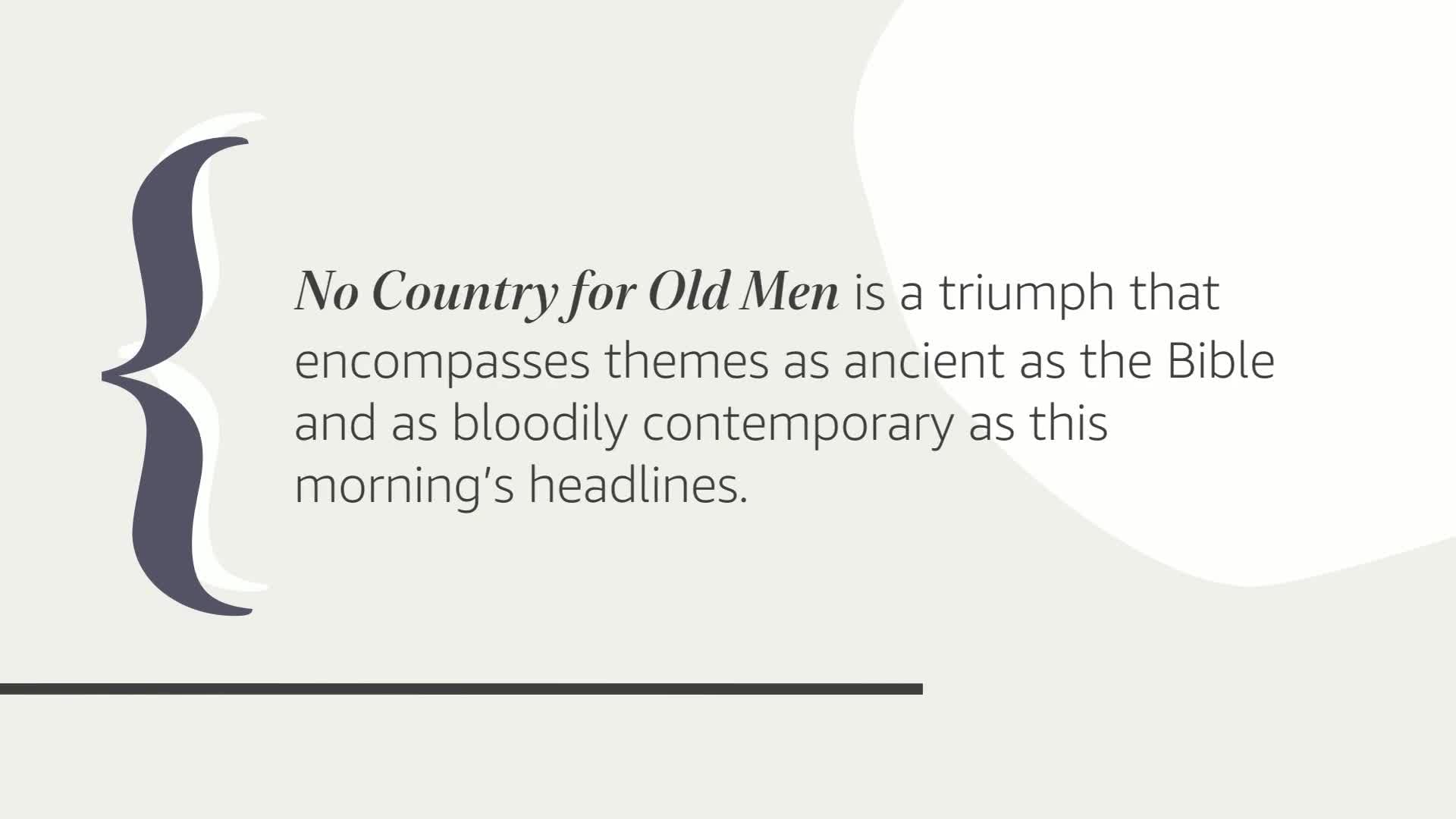 No Country for Old Men (Vintage International)