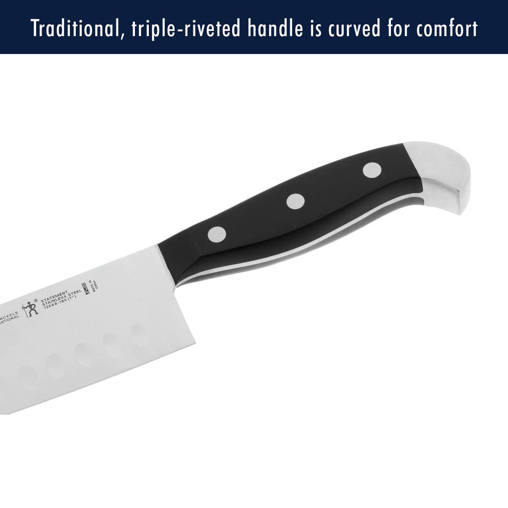 HENCKELS Statement Premium Quality 12-Piece Knife Set with Block, Razor-Sharp, German Engineered Informed by 100+ Years of Mastery, Lightweight and Strong, Dishwasher Safe, Natural