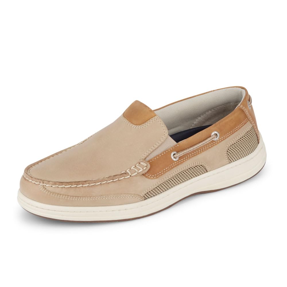 Dockers Men's Tiller Boat Shoe, Taupe, 10 M US