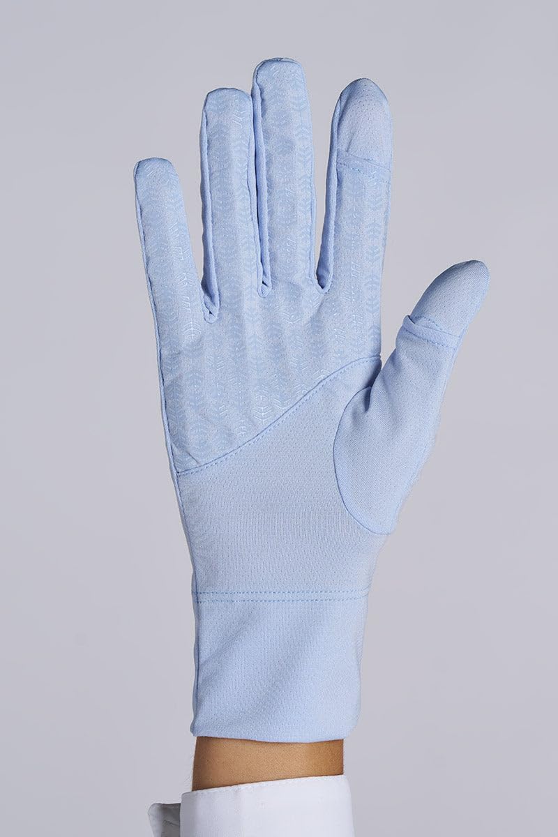 Coolibar Convertible Fingertip UV Sun Gloves - UPF 50+ Sun Protection - Fuji in Periwinkle Purple