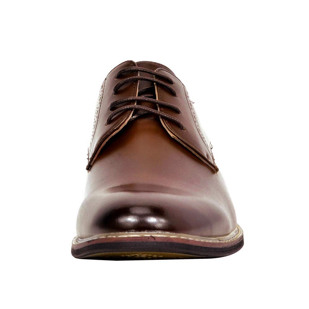 Bruno Marc Mens Leather Lined Dress Shoes, Dark Brown - 14 (Oxford)