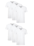 Hanes Mens Cotton, Moisture-wicking V-neck Tee Undershirts, Multiple Packs And Colors, White, Large US
