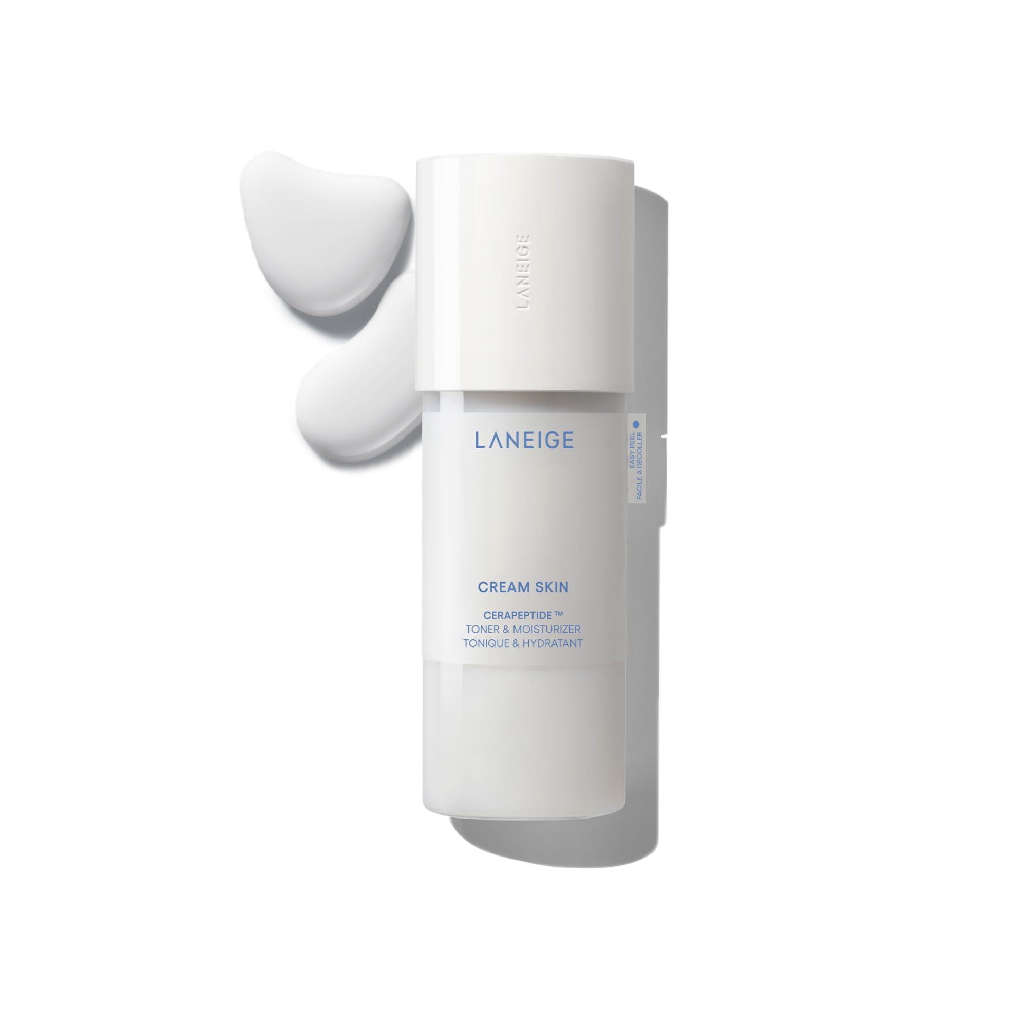 LANEIGE Cream Skin Face Hydrating Milky Toner: Lightweight Refillable Korean Toner & Moisturizer with Ceramides & Peptides for Soothing Hydration & Barrier Support | Korean Skin Care, 170 ml