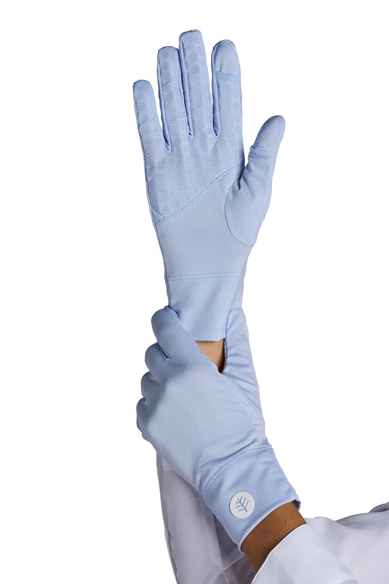Coolibar Convertible Fingertip UV Sun Gloves - UPF 50+ Sun Protection - Fuji in Periwinkle Purple