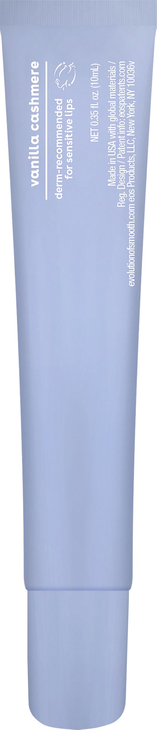 eos Cashmere Lip Butter – Vanilla Cashmere, Smoothing Lip Mask & Moisturizer with Plumping Peptides & Shea Butter, 0.35 fl oz