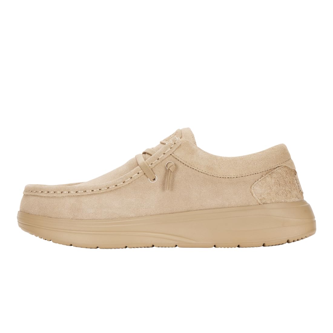 HEYDUDE Wally COMF Suede Tan Size 11, Men’s Shoes, Men's Slip-on Loafers, Comfortable & Light-Weight