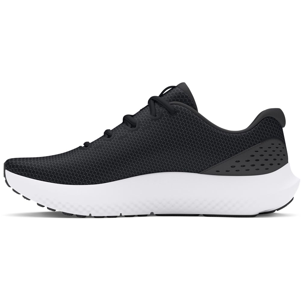 Under Armour Women's Charged Surge 4, (001) Black/Anthracite/White, 7.5, US