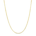 GOLDPAR 14k Yellow Gold Solid Box Chain 1.05MM Necklace for Women Jewelry with Lobster Clasp - 24"