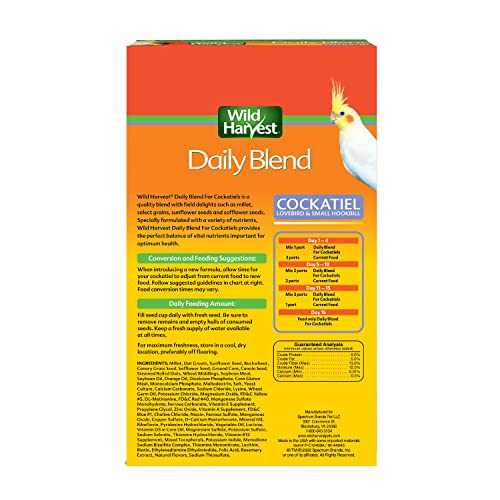 Daily Blend Bird Nutrition, 2 Pound | Pack of 2 | Orange | 32 Ounce