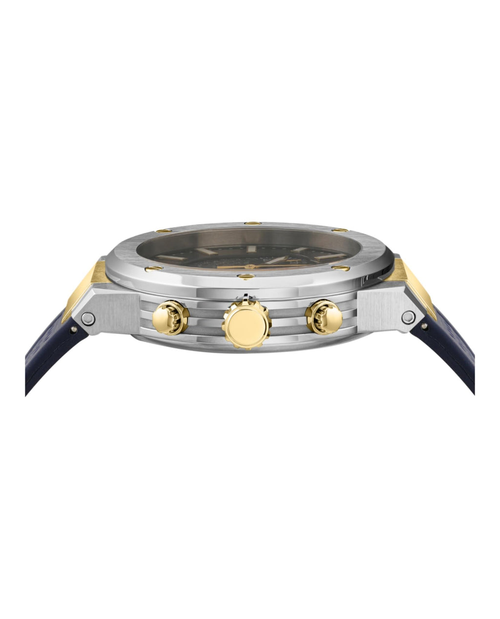 Ferragamo F-80 Chrono Collection Luxury Mens Watch Timepieces with a Black Strap Featuring a Stainless Steel Case and a Blue Dial