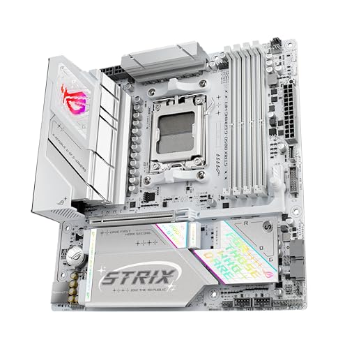 ASUS ROG Strix B850-G Gaming WiFi AMD AM5 B850 mATX Motherboard, Advanced AI PC Ready, 14+2+1 Power Stages, DDR5 Slots, 4X M.2 Slots, PCIe® 5.0 Ready, WiFi 7, 2.5G LAN, USB 20Gbps Type-C®, AI Advisor