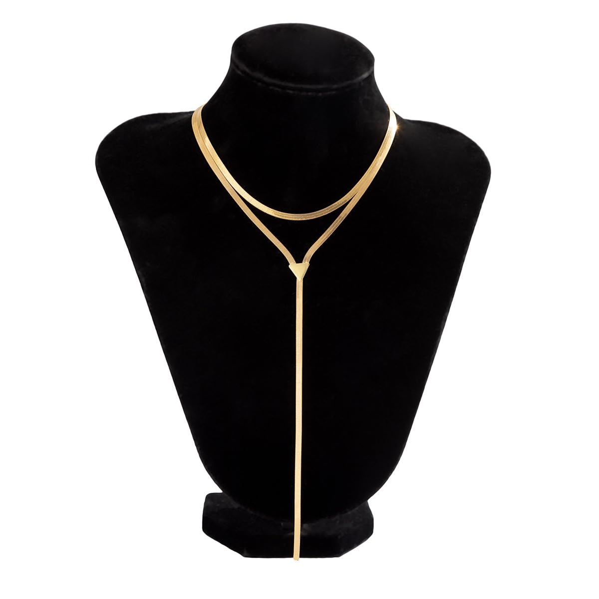 GIGB PBDK Gold Choker Necklace for Women,Chunky Statement Necklace Set,Long Layered Necklaces,Charm Drop Necklace,Fashion Gold Body Chain Jewelry Accessories (Gold1)