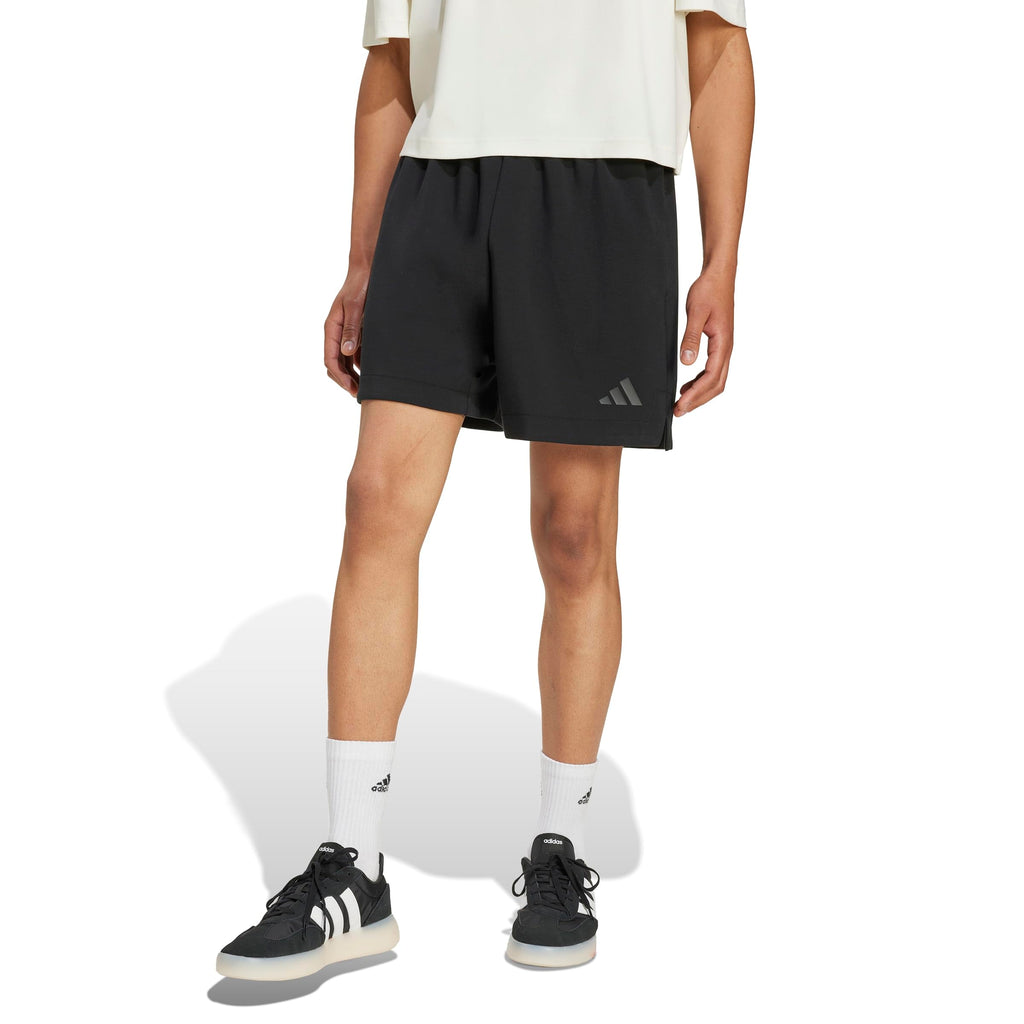 adidas Men's Soft Lux Loose Shorts, Black, Large