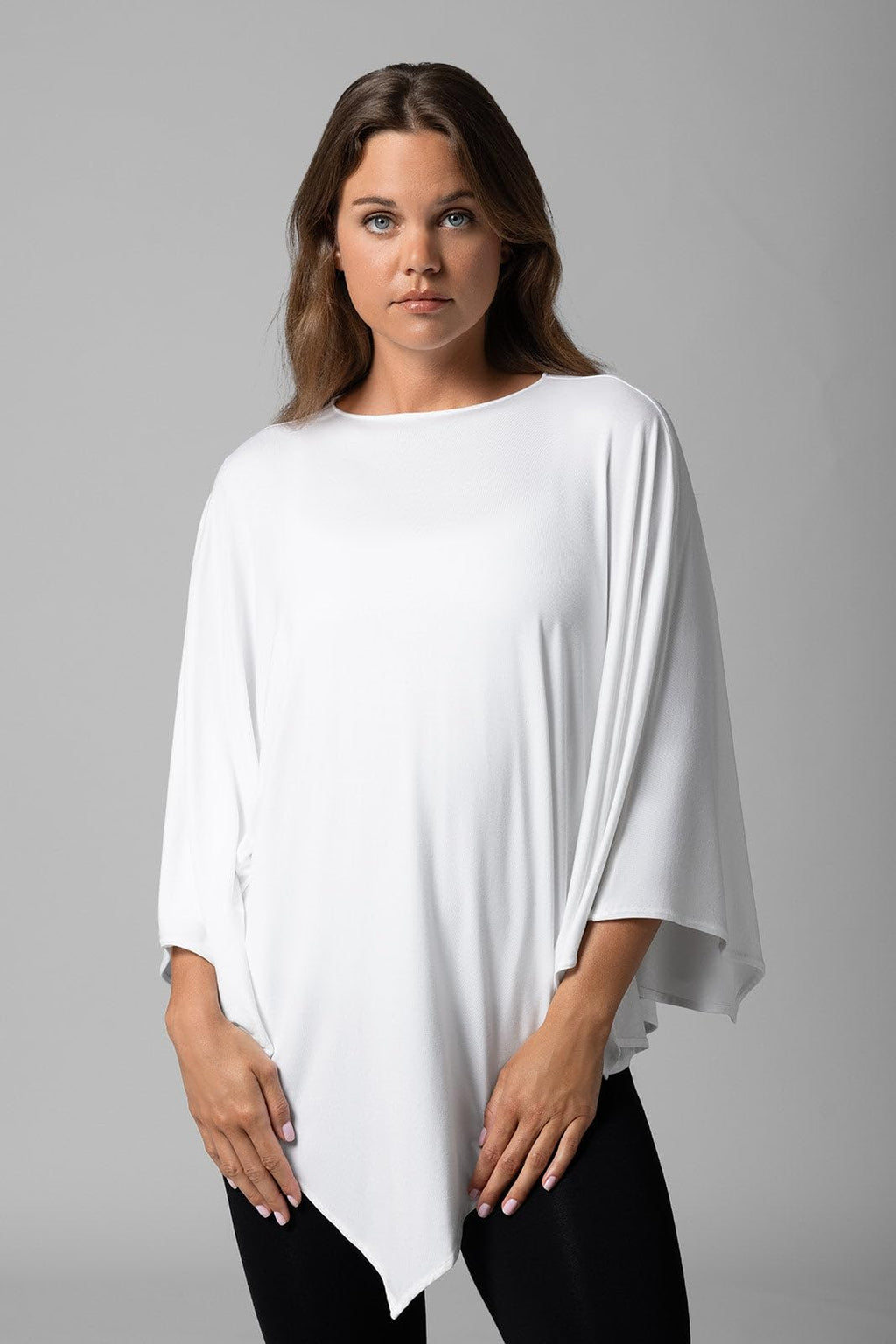 Women's Poncho - UPF 50+ Sun Protection - Tama in White