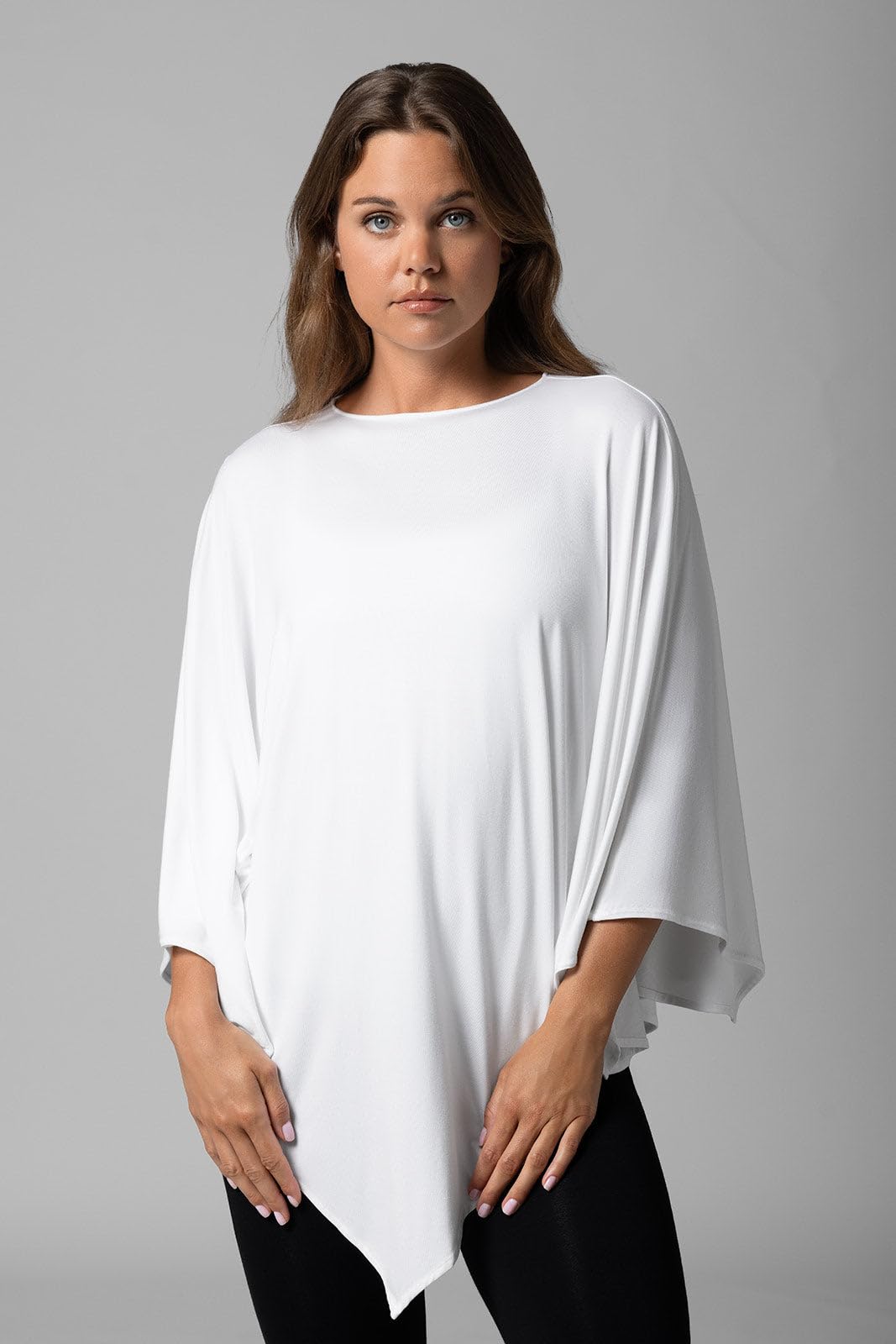 Women's Poncho - UPF 50+ Sun Protection - Tama in White