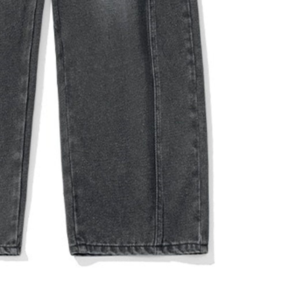 qcdyrxf Jeans for Men Baggy Y2k Wide Leg Jeans Loose Fit Denim Streetwear Hip Hop Jean