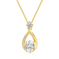 geweio 1.5CT Moissanite Infinity Pendant Necklace Anniversary Wedding Gifts for Women Wife Her S925 Sterling Silver 18K White Gold/Gold Filled Jewelry for Birthday Mothers Christmas Valentines Day