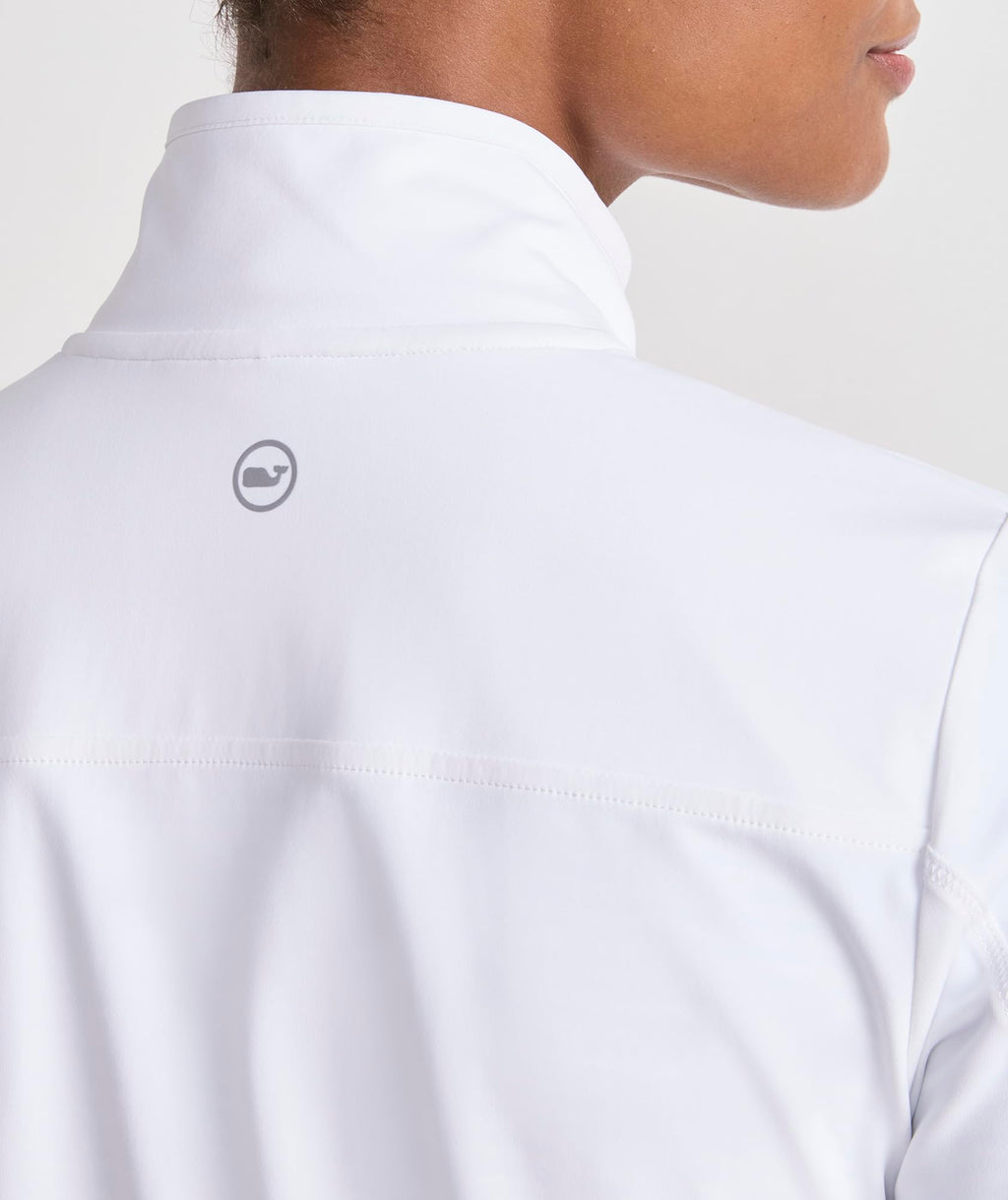 vineyard vines Performance Sankaty Full-Zip, White Cap, L