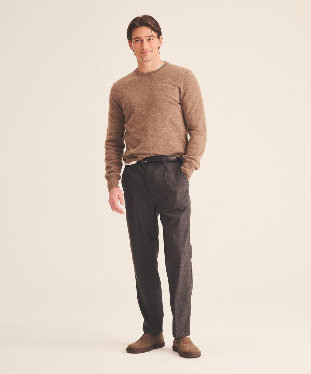 NAADAM Men's The Original Cashmere Crewneck Sweater, Brown Sugar, XL