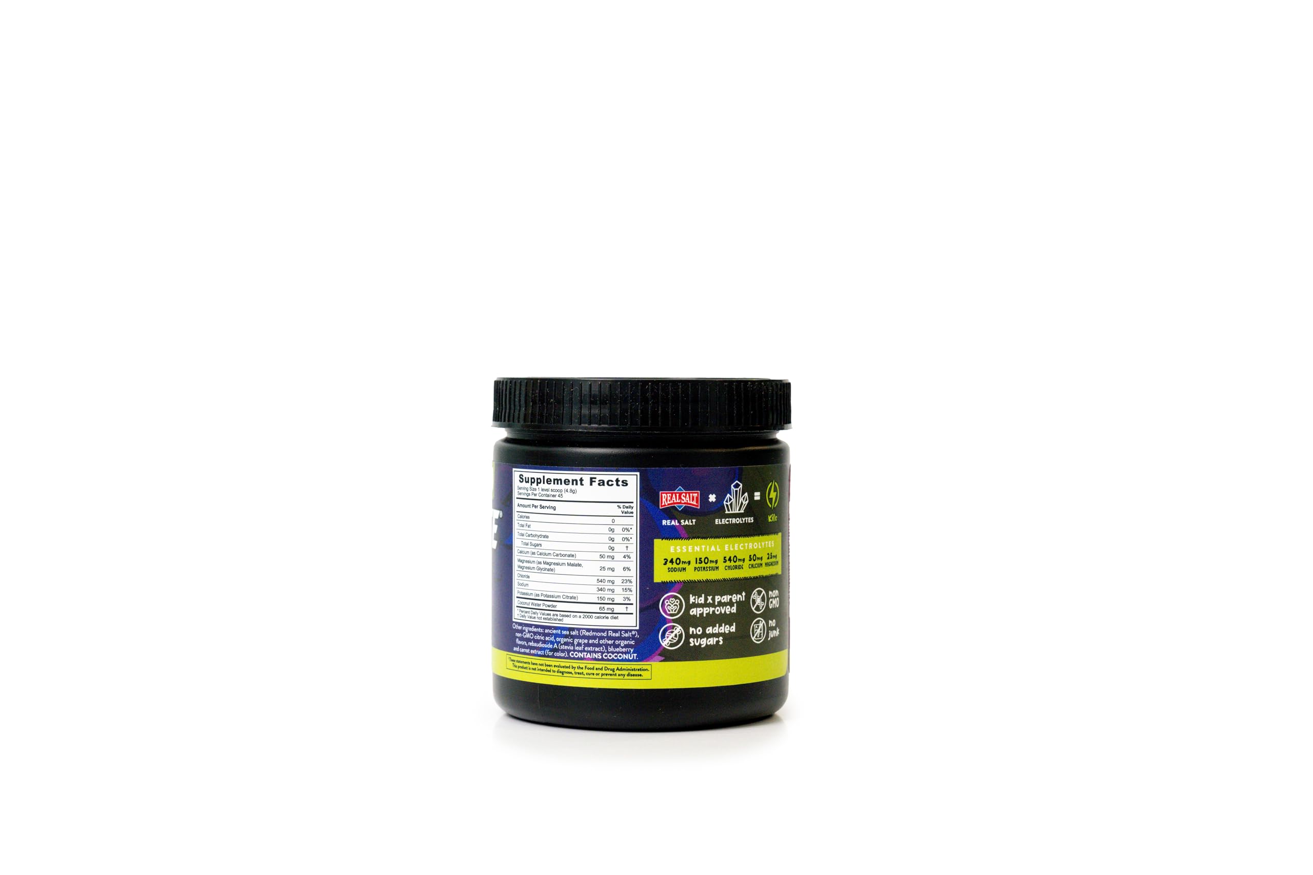 REDMOND Re-Lyte Kids Hydration Electrolyte Mix Powder, Grape 7.62 oz