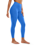 CRZ YOGA Butterluxe Yoga Leggings 25" - High Waisted Buttery Soft Womens Workout Lounge Pants Sparkle Blue Medium