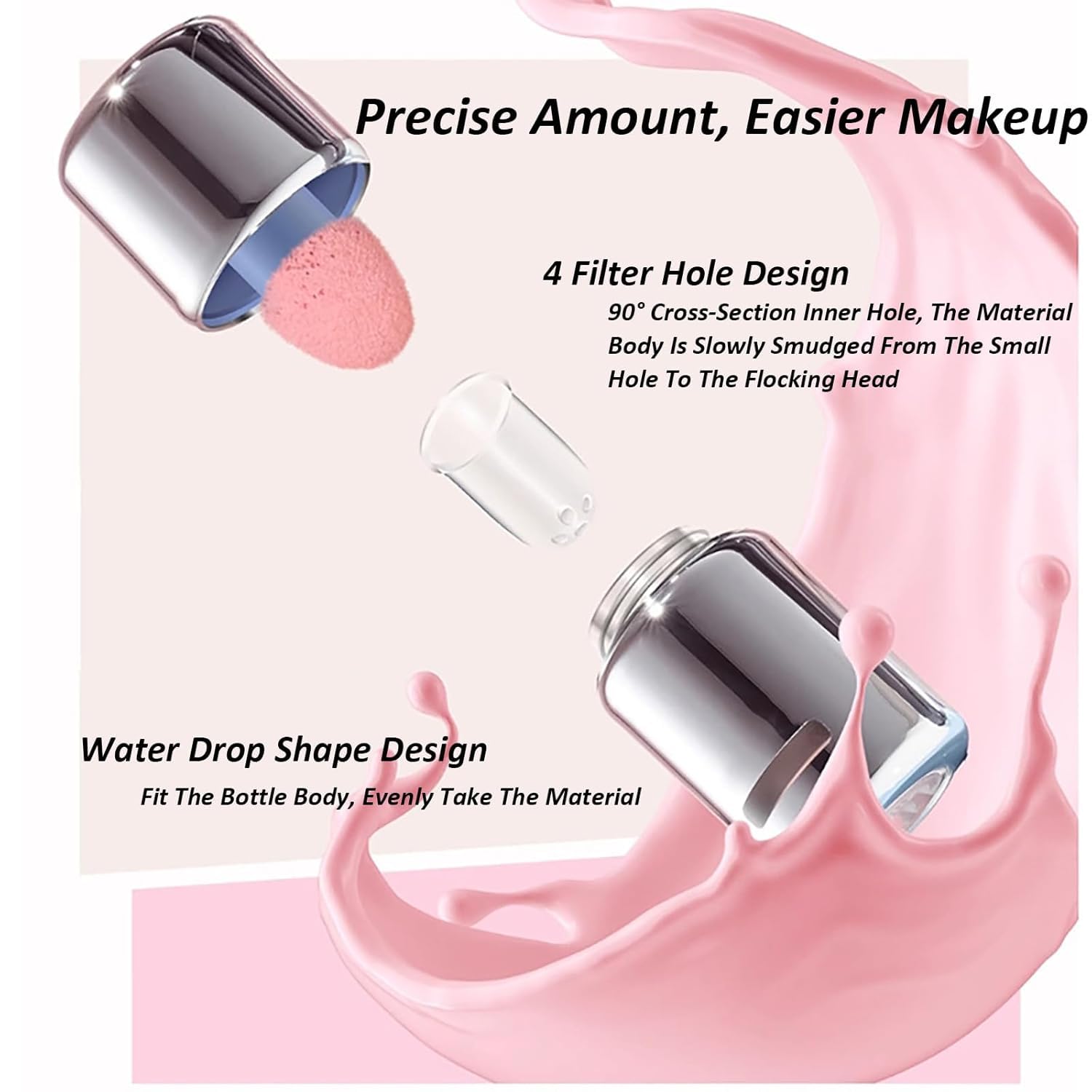 Aztk Liquid Blush, Jelly Color Liquids Blushes with Sponge Head, Matte Nude Makeup Blusher Cream, Lasting, Lightweight, All-day Moisturizing and Smooth, Lightweight Face Color, 7 Shades (JC07, 5ml)