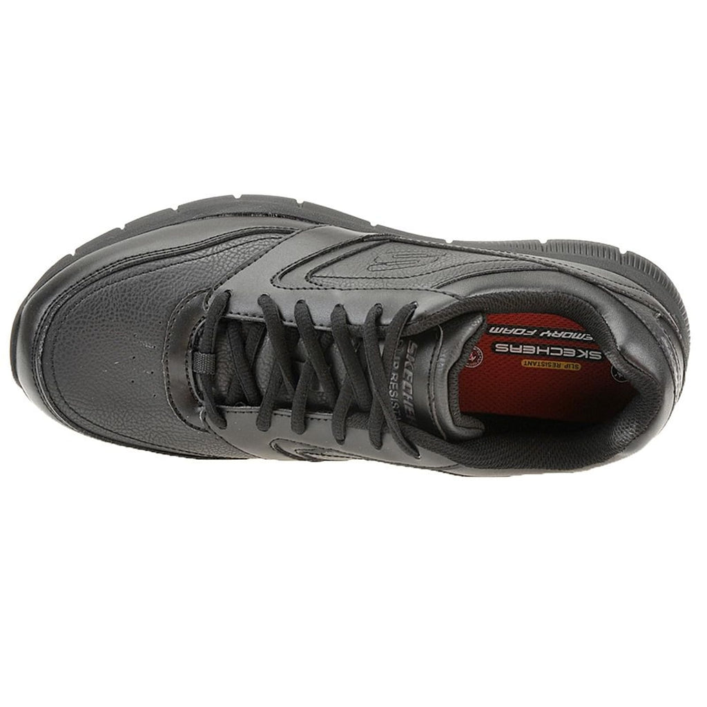 Skechers womens Nampa-wyola Food Service Shoe, Black Polyurethane, 11 Wide US