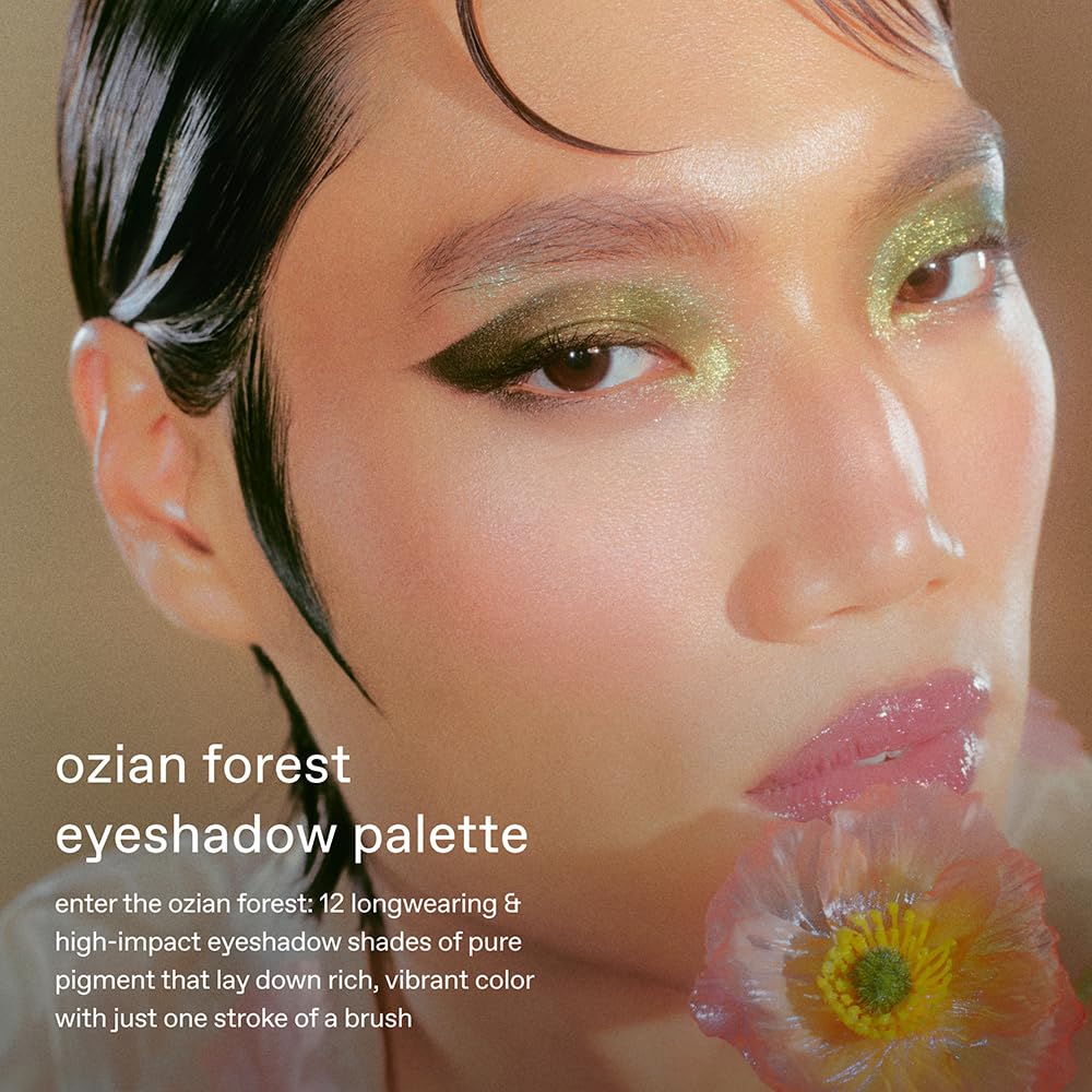 r.e.m. beauty Wicked: For Good | Ozian Forest Eyeshadow & Emerald City Eyeliner Duo | 12-Shade Palette + 4 Metallic Liners | Shimmer, Matte & Glitter Finishes | Blendable, Long-Wear Formulas