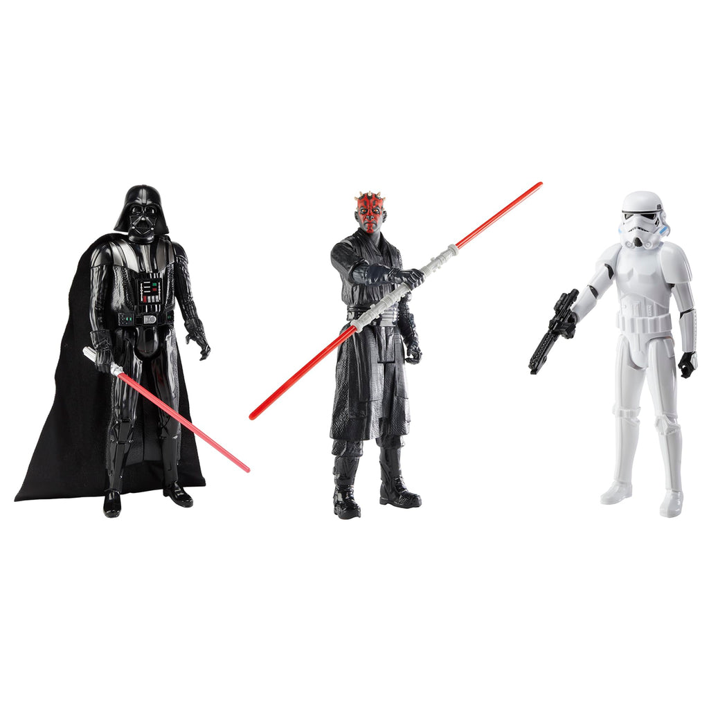 STAR WARS Clash of The Dark Side, 12-Inch Action Figure Set, 3-Pack of Figures & 4 Accessories, Toys for Kids Ages 4 and Up (Amazon Exclusive)