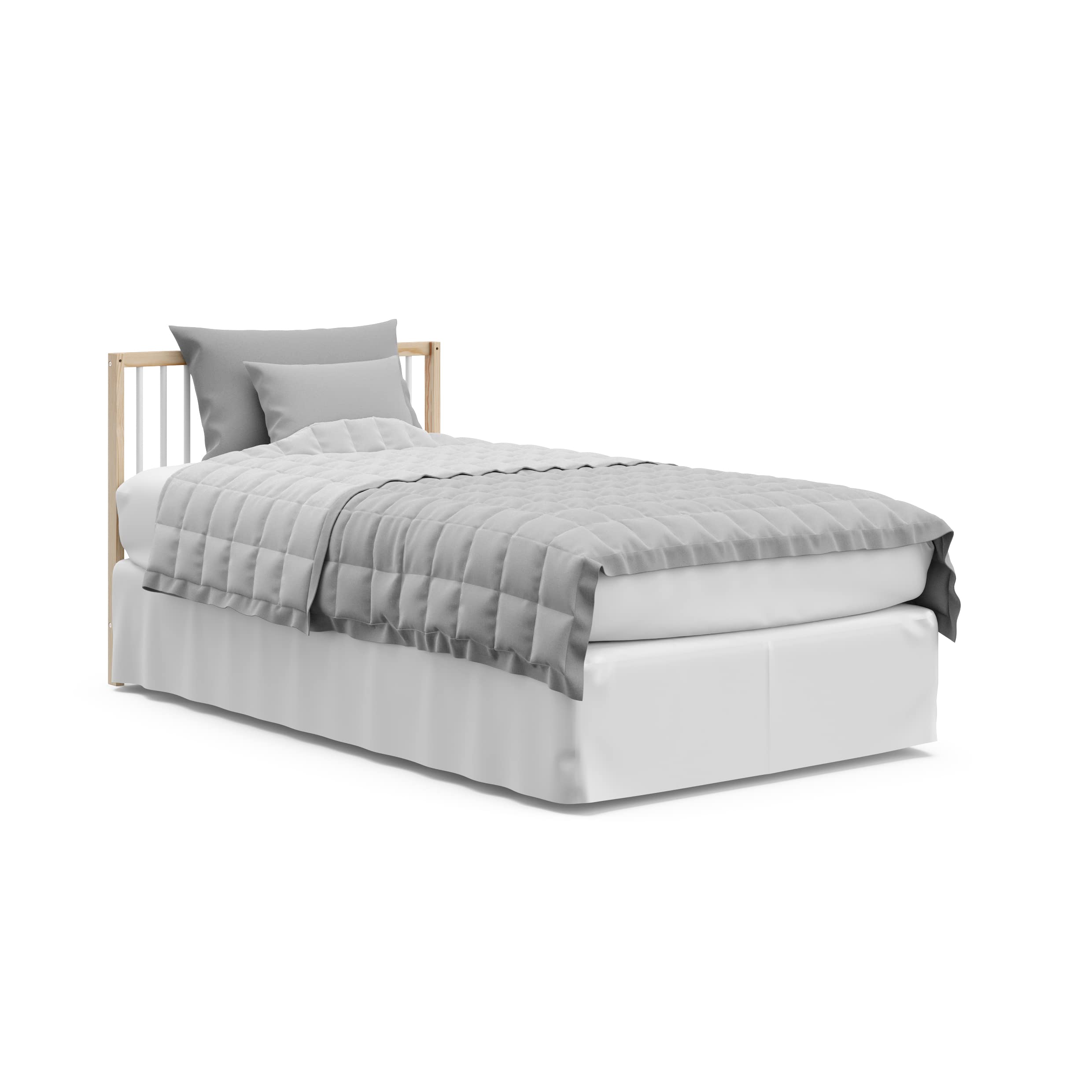 Graco Teddi 4-in-1 Convertible Mini Crib with Bonus Water-Resistant Mattress (Natural with White) – GREENGUARD Gold Certified, 2.75-Inch Mattress Included, Convenient Size, Easy 30-Minute Assembly