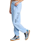Victoria's Secret Pink Women's Campus Fleece Sweatpants,Blue Dancer, (M)