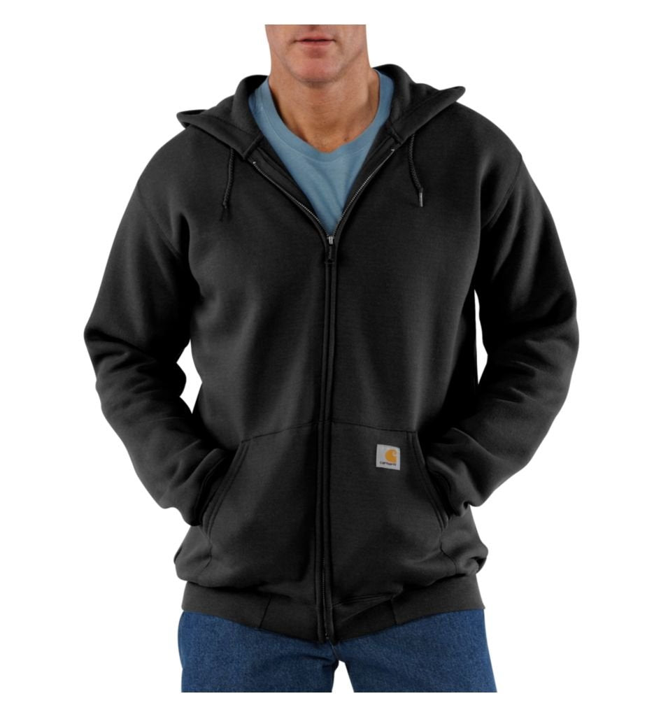 Carhartt Men's Marquette Full-Zip Sweatshirt, Black, X-Large