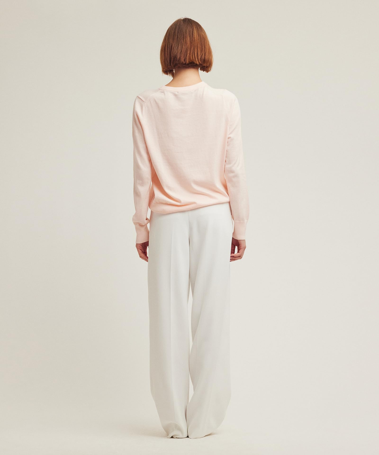 NAADAM Soft Cotton Cashmere Crewneck,Peach,Medium