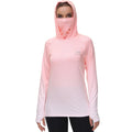 BASSDASH Women's Fishing Hoodie Shirt with Face Mask Thumb Holes UPF 50+ FS23W