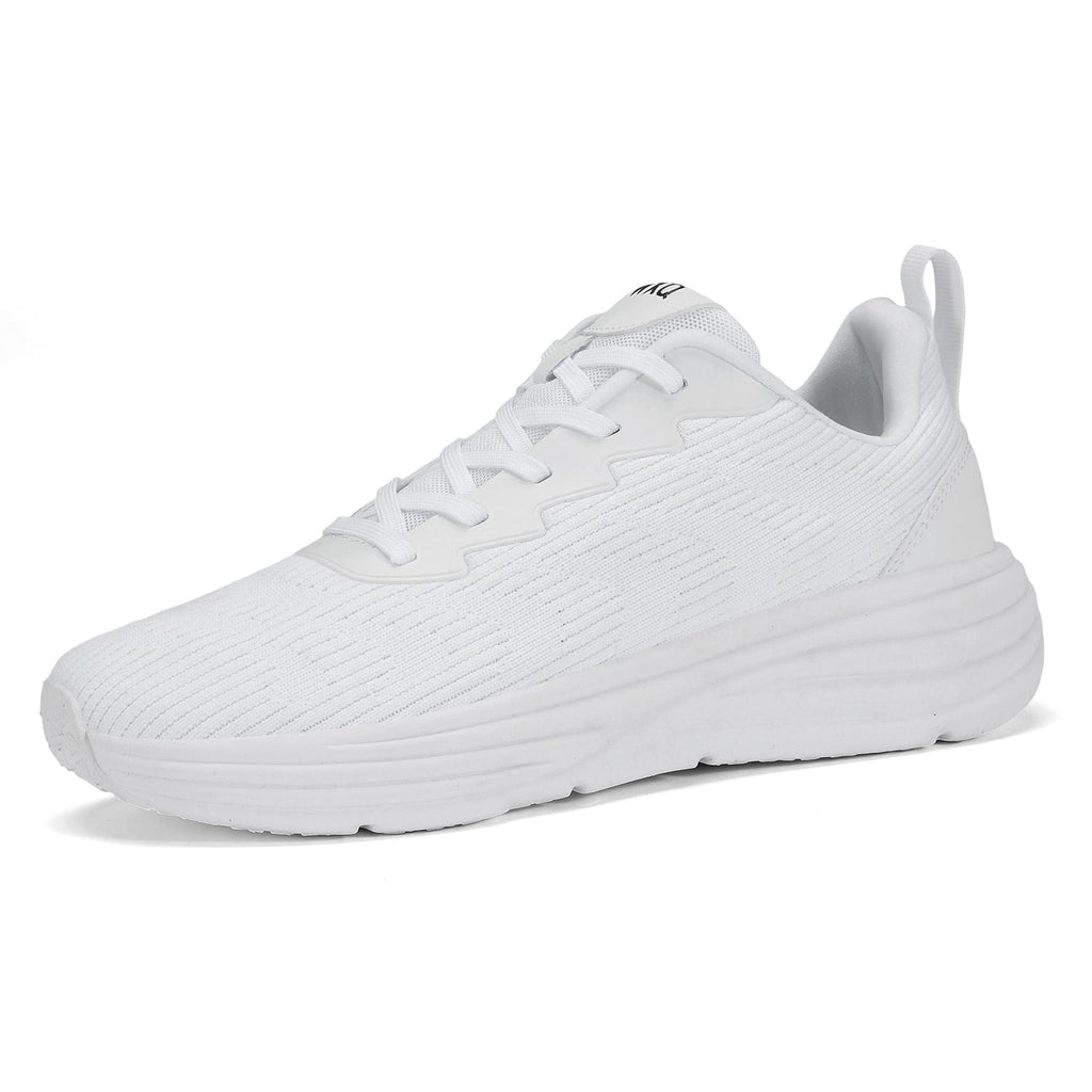 WXQ Men's Casual Walking Shoes Lightweight Breathable Comfortable Non Slip Running Shoes Tennis Workout Athletic Fashion Sneakers White Size 10