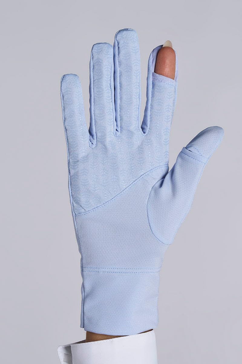 Coolibar Convertible Fingertip UV Sun Gloves - UPF 50+ Sun Protection - Fuji in Periwinkle Purple