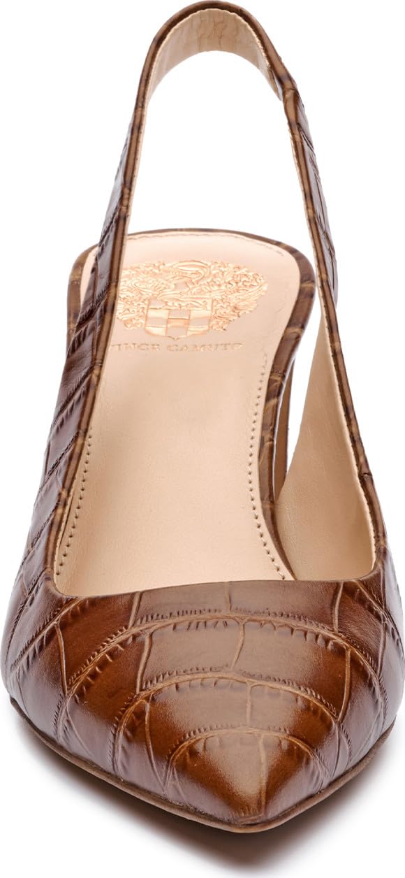 Vince Camuto womens Hamden Slingback Pump, Barn Brown, 7.5 US