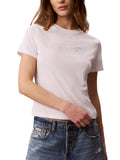 Calvin Klein Women's Slim Fit Cotton Modal Monogram Tee